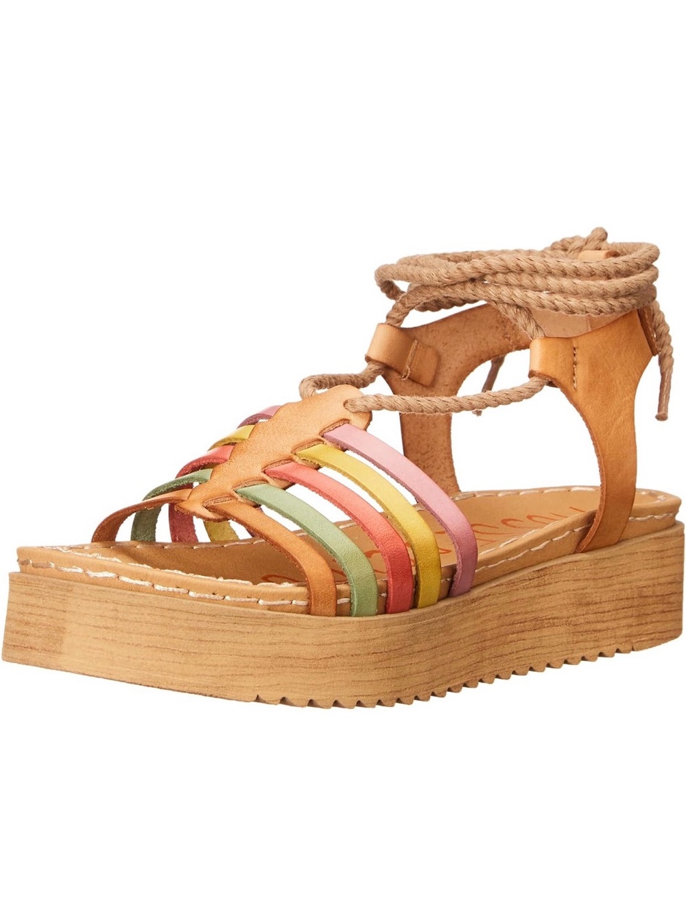 FP Platform Tie Up Leather Sandals